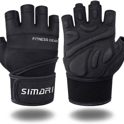 Men's Simplicity All-Match Sports Fitness Short Finger Gloves