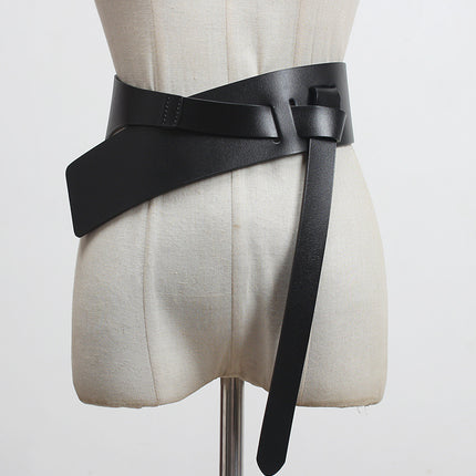 Women's Fashion Leather Decoration Wide Belt