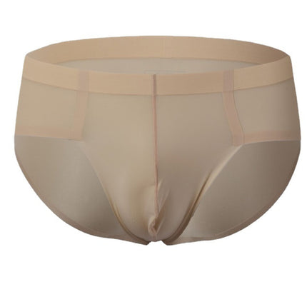 Men's Low Waist Briefs Ice Silk Underwear