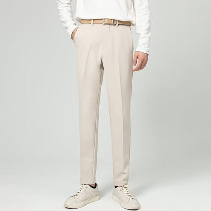 Draping Effect Thin Cool Straight Casual Pants