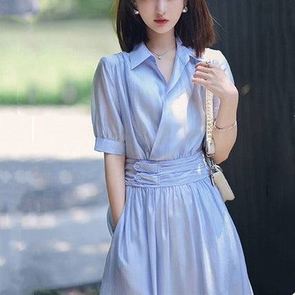 French Style Retro First Love Tea Break Long Chic Dress