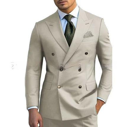 Men's Suit Set Leisure Business Two Pieces