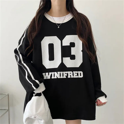 Round Neck Design Stitching Pullover And Fleece Sweater