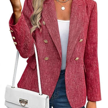 Women's Clothing Solid Color Suit Autumn Simplicity Style