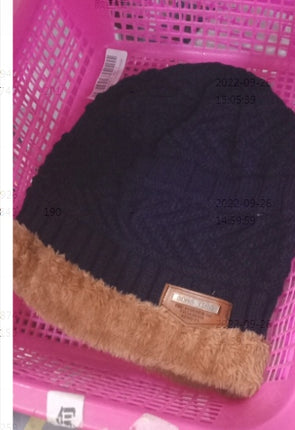 Men's Plus Fleece Knitted Hat Ladies