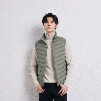 Men's Stand Collar Vest Thin