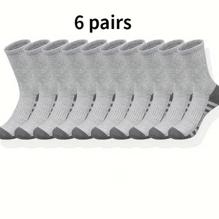 Color Matching Athletic Socks Plus Size Basketball Mid Tube Cotton Breathable