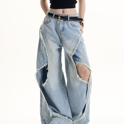 American Retro Hot Girl Design Jeans