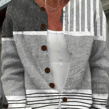 Digital printed cardigan hoodie jacket