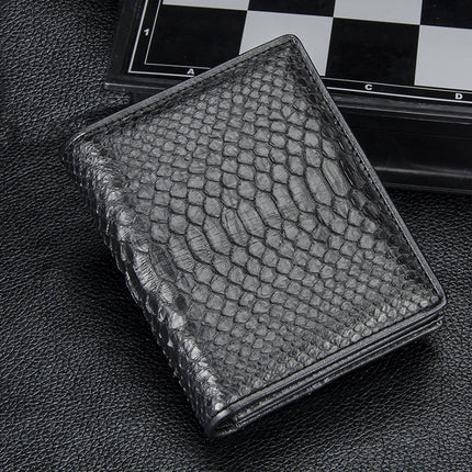Men's Short Casual Leather Large Capacity Horizontal Wallet