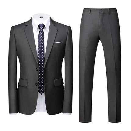 Two-piece Suit With Two Buttons For Wedding