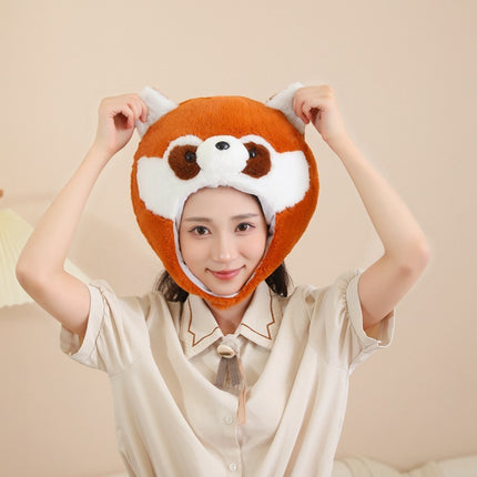 Brown Raccoon Headgear Hat Photo Shoot Props Cartoon Headgear