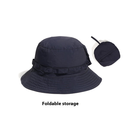 Outdoor Mountaineering Camping Can Store Bucket Hat Quick-drying Sun Protection Hat