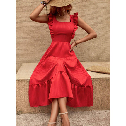One Shoulder High Slit Satin Dress No Belt