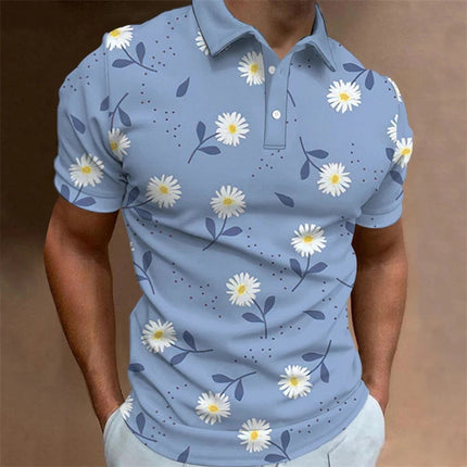 Men's Casual 3d Pattern Printed Short Sleeve