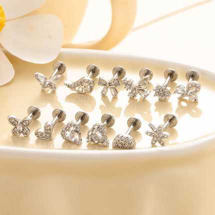 Stainless Steel Internal Thread Flat Bottom Rod Labret