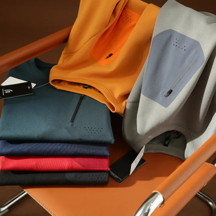 Outdoor Men's Air Cotton Warm And Comfortable Sports Casual Round Neck Pullover Sweater