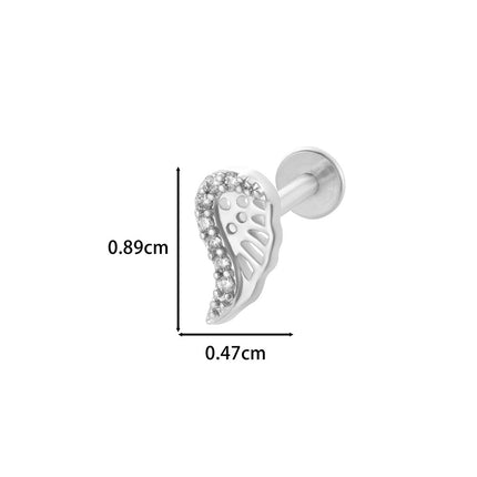 Stainless Steel Internal Thread Flat Bottom Rod Labret