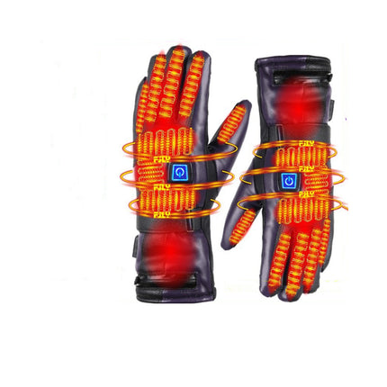 Full Finger Warm Waterproof Motorcycle Outdoor Heating Gloves