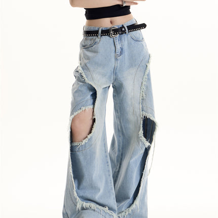 American Retro Hot Girl Design Jeans