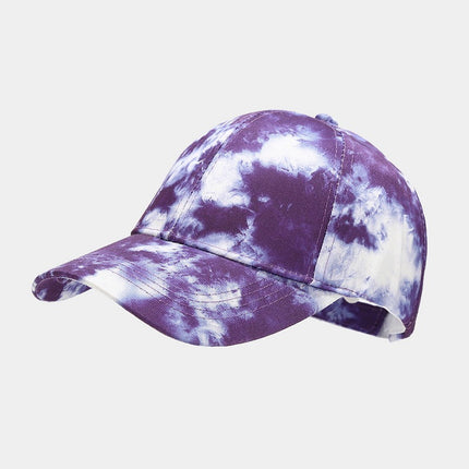 Men's And Women's Tie-dye Colorful Graffiti Peaked  Summer