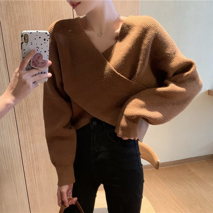 Batwing Sleeve Loose Sweater Sweater For Women