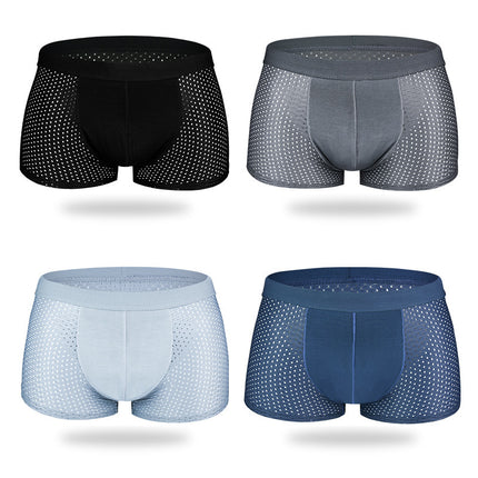 Ice Silk Men's Shorts Head Plus Size Boxer Briefs