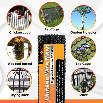 Plastic Chicken Burger Gardening Hexagonal Poultry Fence