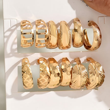 Lxalry Liquid Metal Fusion Stud Set  14K Gold   Silver Prism Earrings  Hypoallergenic 5-Size Jewelry For Everyday Elegance To Evening Glamour