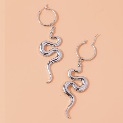 Women's Fashion Popular Snake-shaped Pendant Earrings