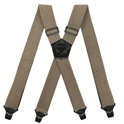 Men's Strap Clip Suspenders Rubber Buckle Aviation Suspender Pants