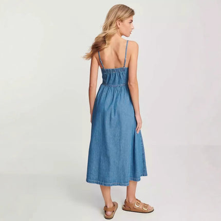 Suspenders Denim Women's Dress