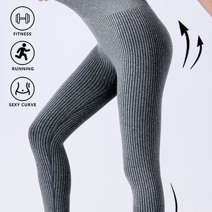 Leggings For Women Ribbed Seamless Leggings High Waisted Tummy Control Yoga Pants Women Workout Pants