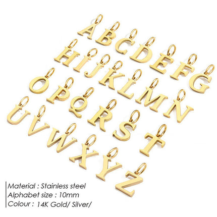 Retro Minimalist Style Pearl 26 Letter Bracelet For Women