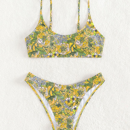 New Printed Bikini Swimsuit Sexy Sling