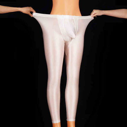 Shiny Sexy Men's Leggings Slim Fit Free Plus Size