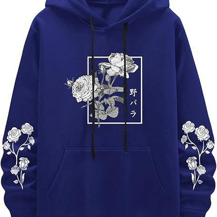 Fashion New Rose Print Casual Sweatshirt