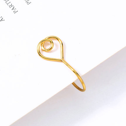 Personality Golden Accessories Female Retro Handmade Love Nose Ring U-shaped