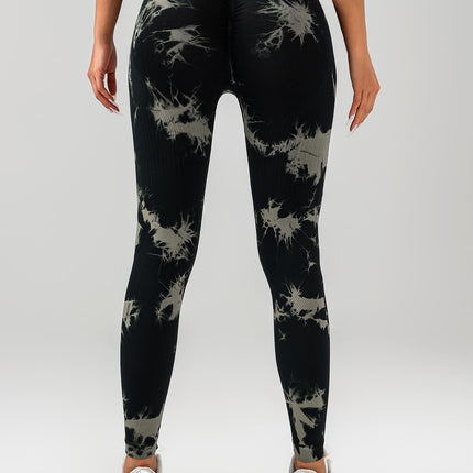 2 Pack Tie Dye Workout Seamless Leggings For Women High Waist Gym Leggings Yoga Pants, Seamless Leggings For Women High Waist Yoga Pants, Scrunch Butt Lifting Elastic Tights