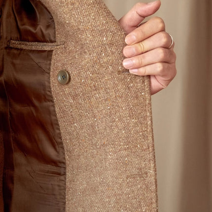 Color Dots Mid-length Coat