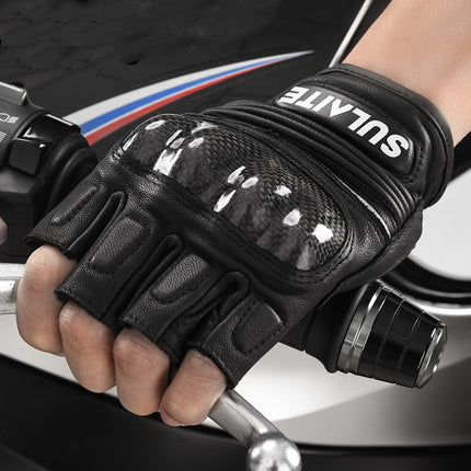 Vintage Rider Sheepskin Carbon Fiber Racing Gloves