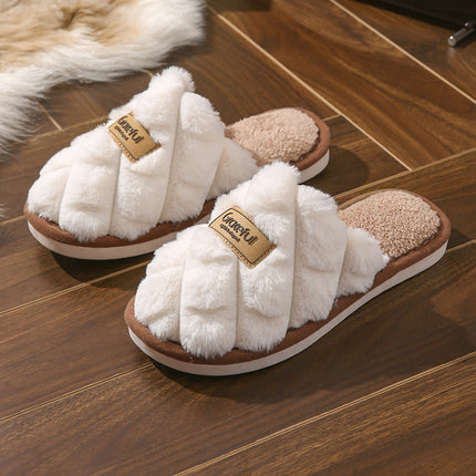 Cute Thick Bottom Interior Home Non-slip Plush Warm Cotton Slippers