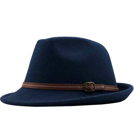 Woolen Hat British Retro Jazz Hat Fashion Casual Belt Small Top Hat