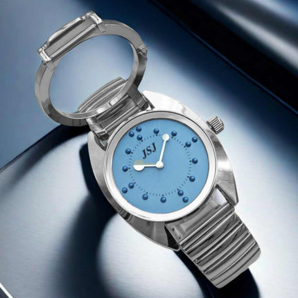 Blind Touch Flip Watch Round