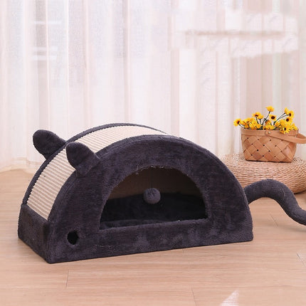 Closed Type Warm Cat House In Winter