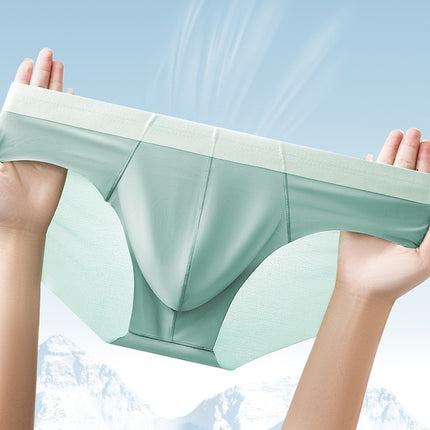 Men's Ice Silk Seamless Briefs Nude Feel Sports Style