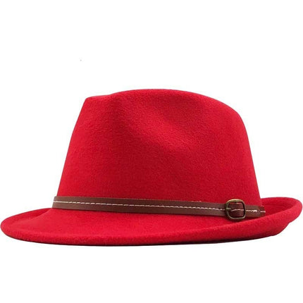 Woolen Hat British Retro Jazz Hat Fashion Casual Belt Small Top Hat