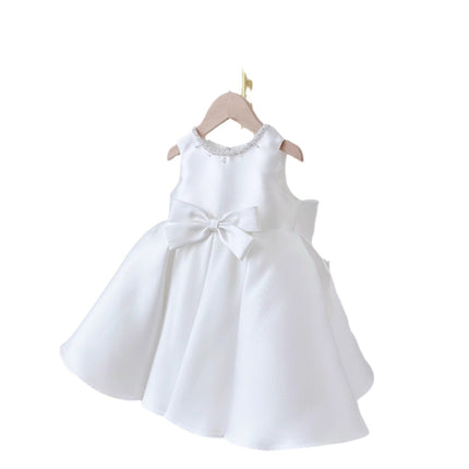 Korean Style Women's Baby Dress White Classic Style Two-piece Set