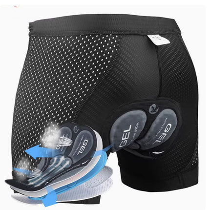 Men's Cycling Black Shorts Breathable