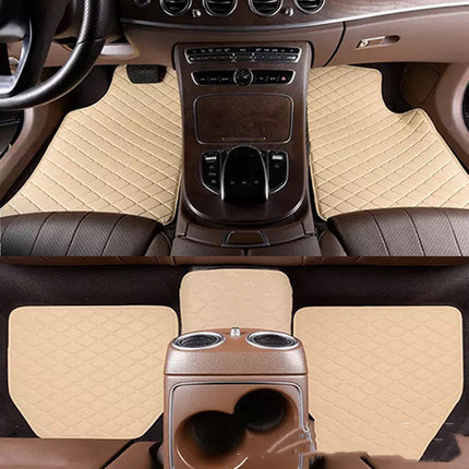Universal Right Rudder Foot Pad Leather Quilted Embroidered Full Surround